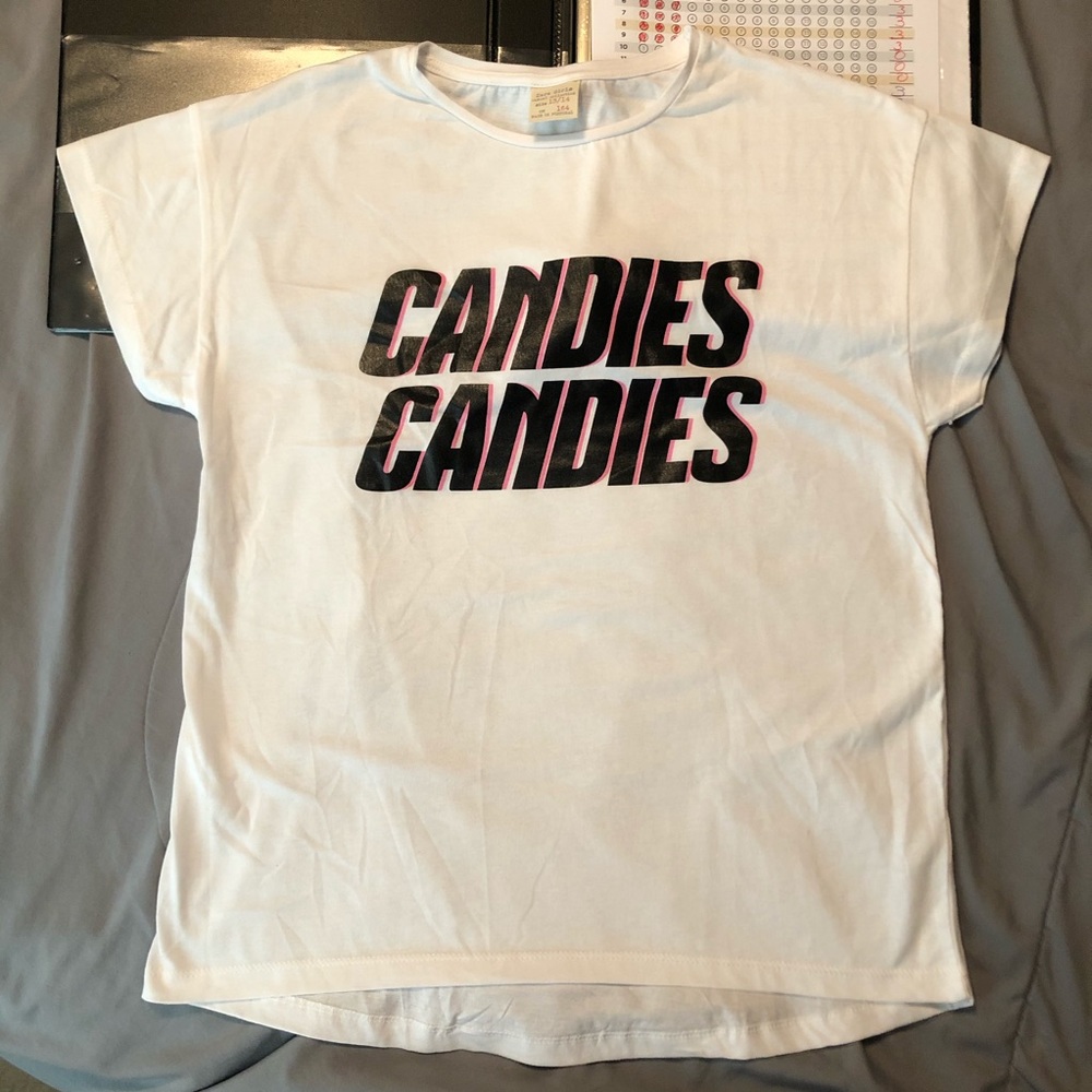 Zara girls short sleeve graphic tee